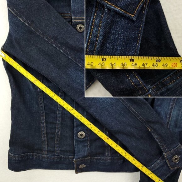 AG Adriano Goldschmied Robyn Denim Jean Trucker Style Jacket Stretch Women's XS - Picture 8 of 14